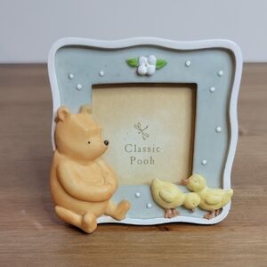 Classic Pooh Bear and Ducklings Photo Frame by Michel & Company 1990's